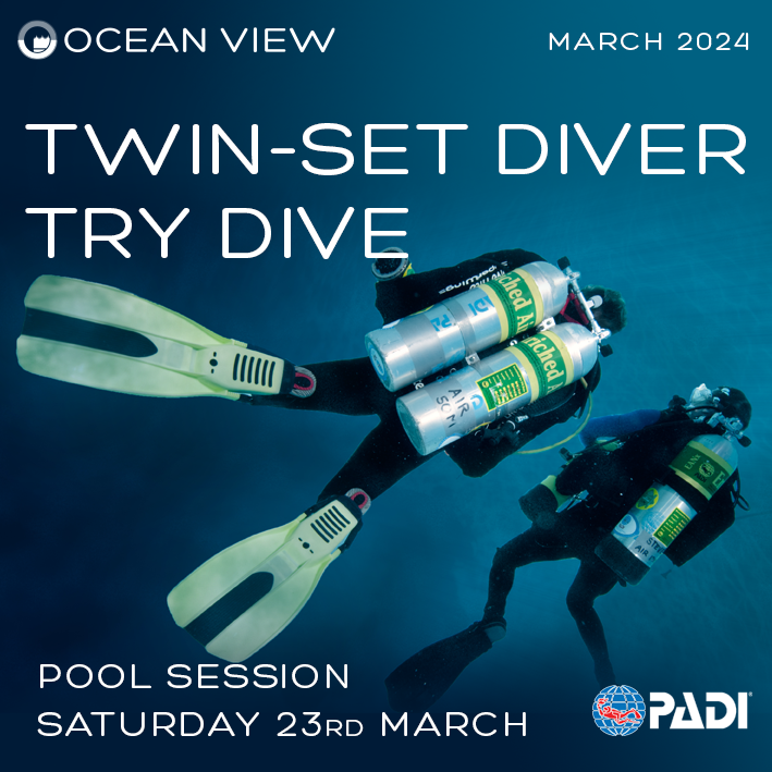 oceanviewdiving's tweet photo. TWIN SET TRY DIVE
SATURDAY 23rd MARCH
We will be running a session to allow you to have a go in the pool with a Twin Set on.

The Try Dive is £75 pp for an hour session

#oceanviewdivingservices ##twinsetdiving #supportlocalshop

https://t.co/587HR2FZoC https://t.co/fC1ENbdR9n