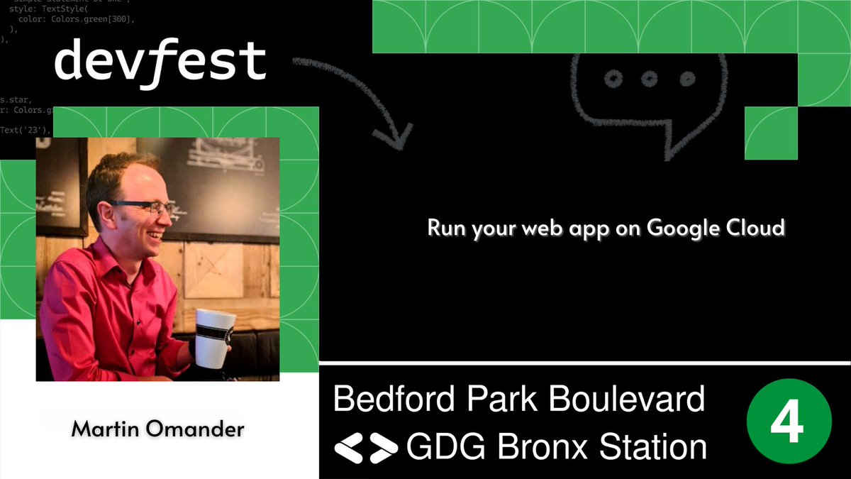 We're super excited to host Martin Omander at DevFest Bronx 2023! #cloud #devfestbx devfestbronx.org