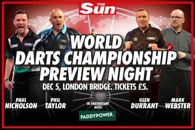 Tuesday. 🎯 @Winmau @ModusDarts180 @TheSun