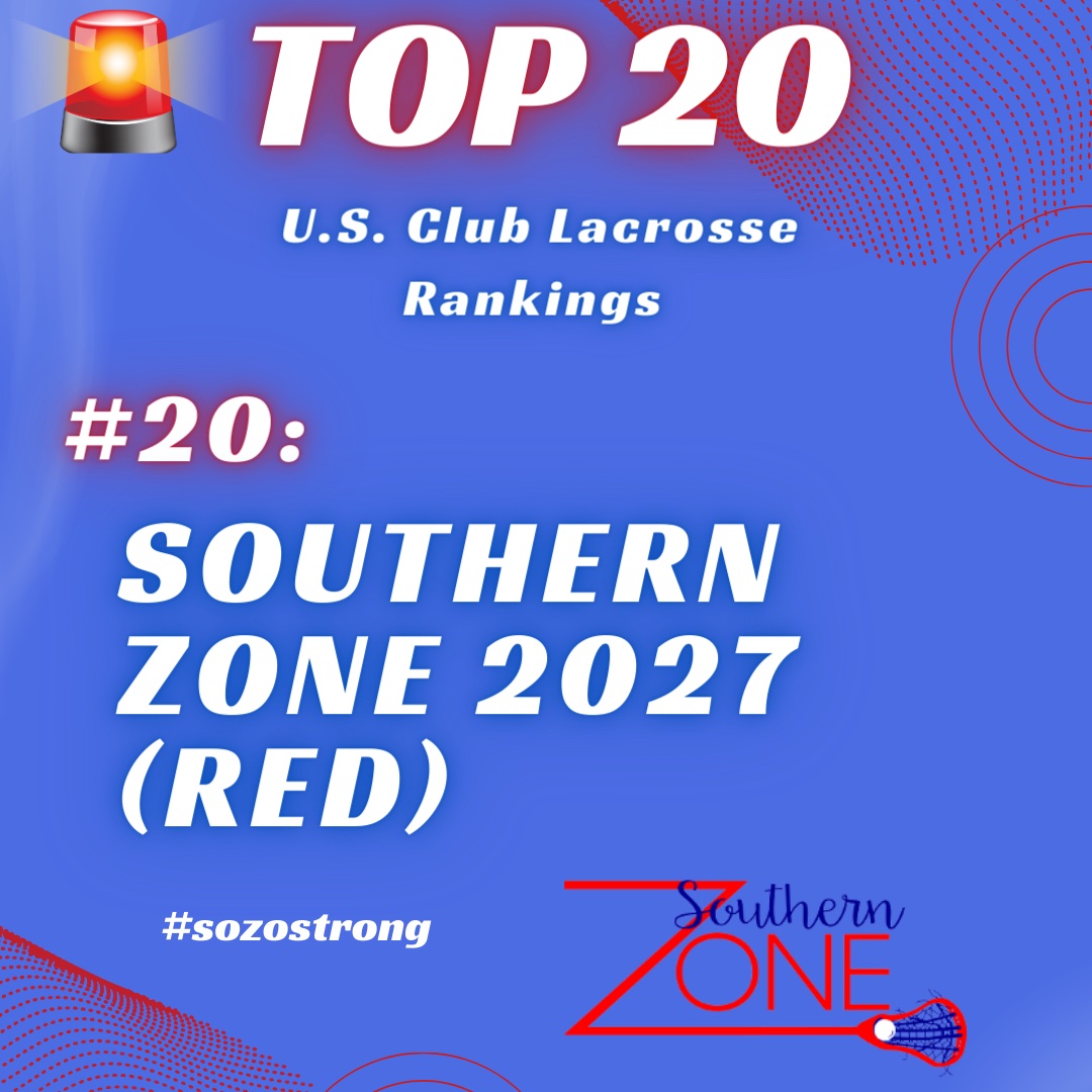 sozolax's tweet photo. Congrats to our 2027 red team on being ranked a top 20 team nationally by @USClubLax we are so proud of you! #sozostrong https://t.co/77mBaJORM4
