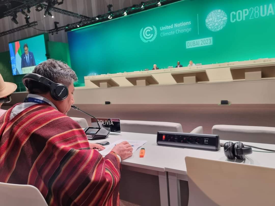 LaramaDavid's tweet photo. En la #COP28 de Dubái denunciamos que el egocentrismo y la codicia del antropocentrismo son la génesis de la crisis climática, la cual representa una larga historia de injusticias, mentiras e hipocresías.

#crisisclimatica https://t.co/Wf1O9l5l0I