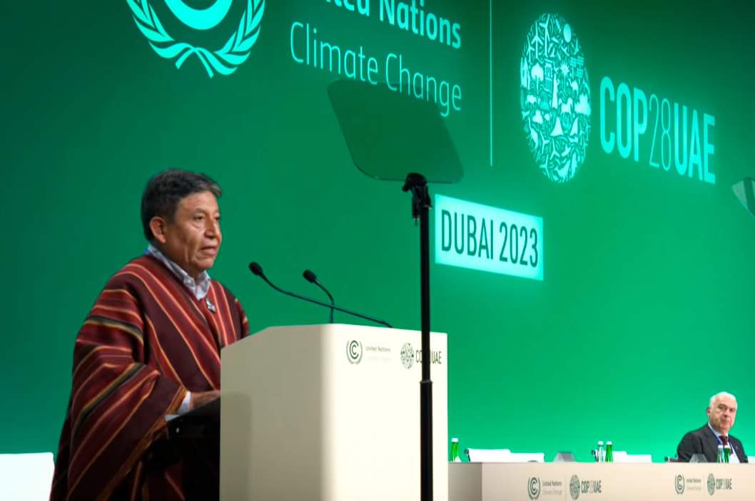 LaramaDavid's tweet photo. En la #COP28 de Dubái denunciamos que el egocentrismo y la codicia del antropocentrismo son la génesis de la crisis climática, la cual representa una larga historia de injusticias, mentiras e hipocresías.

#crisisclimatica https://t.co/Wf1O9l5l0I