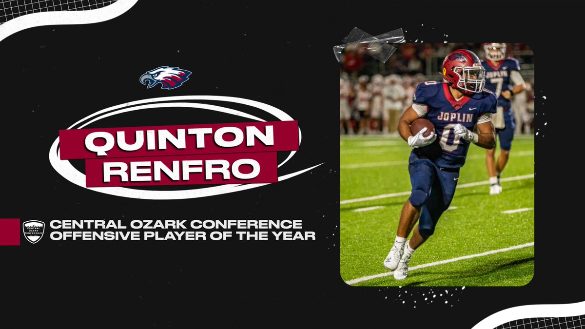 JoplinFootball's tweet image. 👤 Quinton Renfro
🏆 COC Offensive Player of the Year 

#GoEagles 🦅