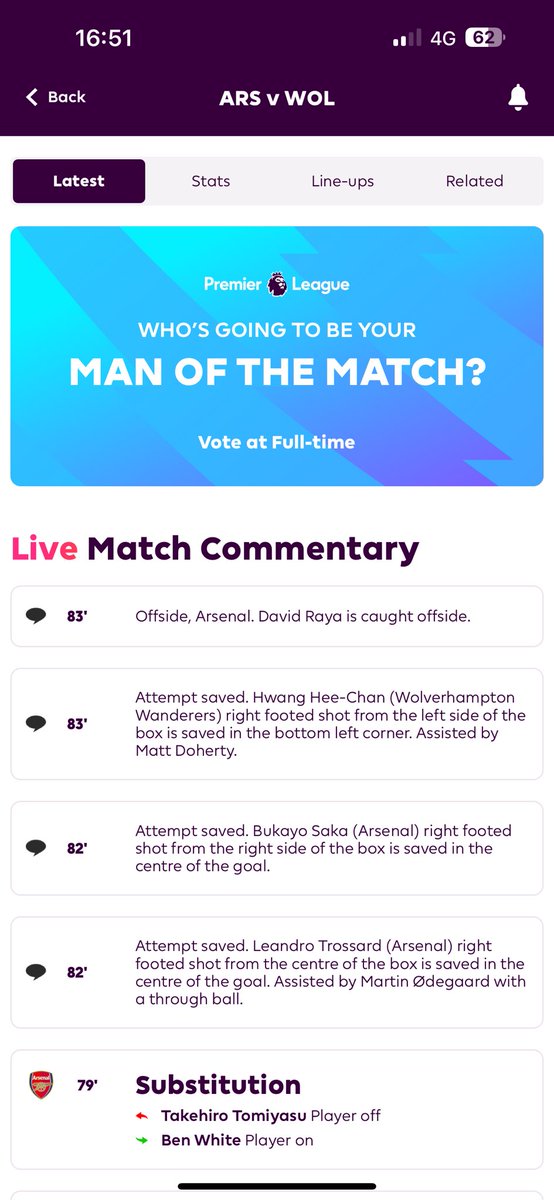 BengeoGooner's tweet photo. Jesus we are really pushing up. David Raya caught offside #AFC https://t.co/JxXRoPusBe