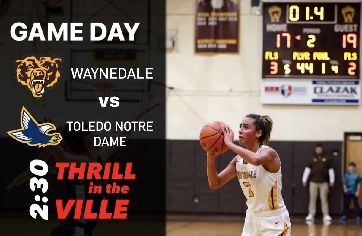 Looking forward to a great program day at the Thrill in the Ville with all of our HS and Jr High players. 

#Relentless

@SheHoopsOhio