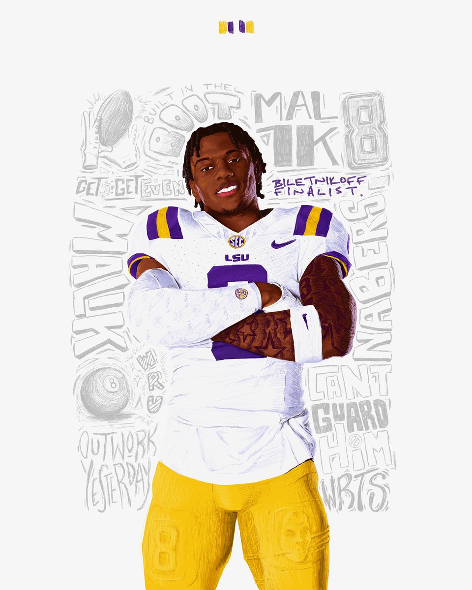 LSUfootball's tweet photo. Can’t Guard Malik

The best receiver in college football is @whyguard13 https://t.co/Llym4MXzCL