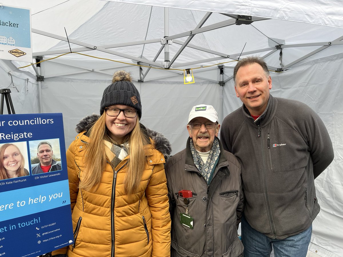Great to be at the Reigate Christmas Fayre today with fellow councillors. Thanks to all the amazing volunteers for making it happen!