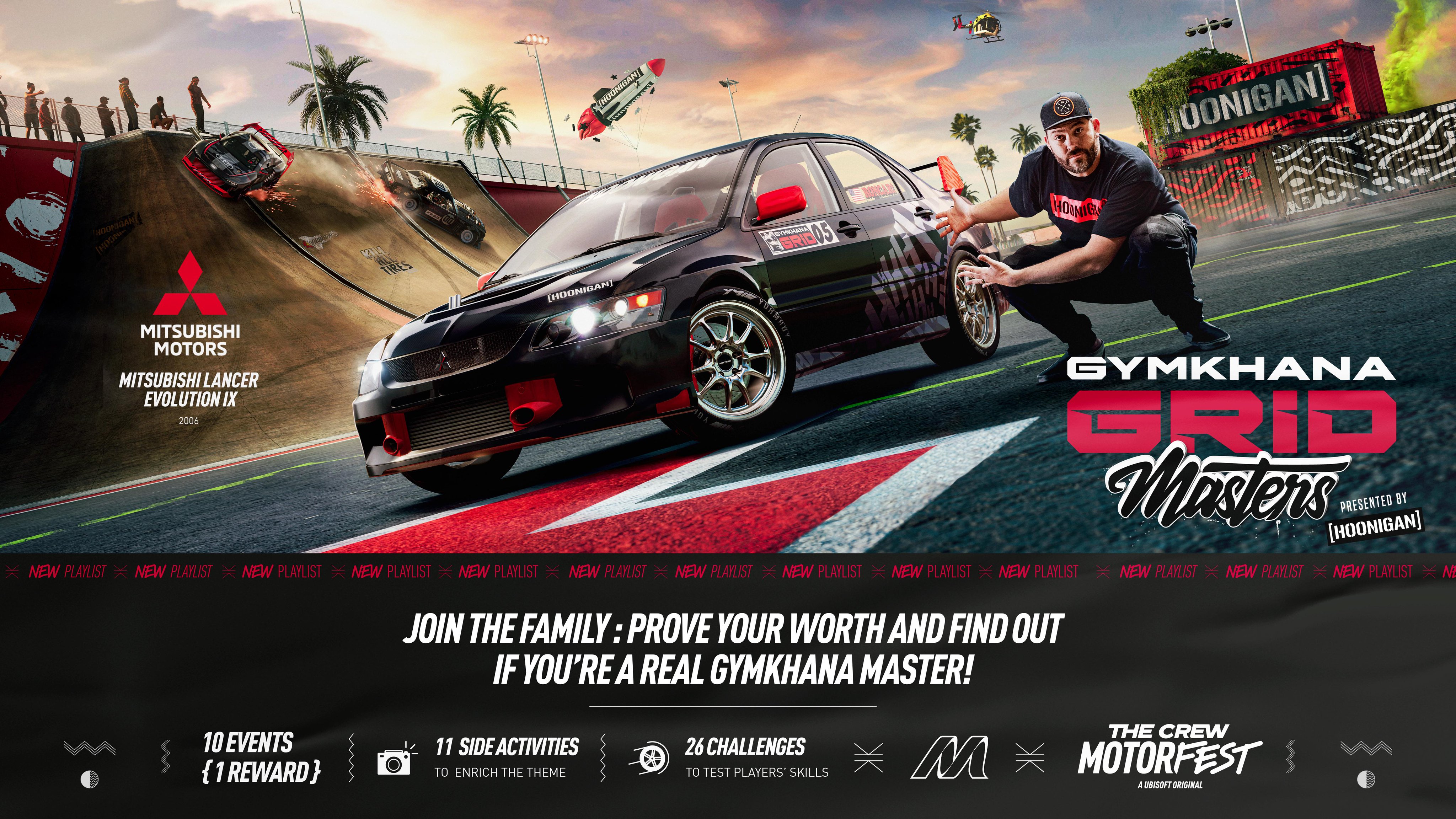 THE CREW™ MOTORFEST PARTNERS WITH AUTOMOTIVE COLLECTIVE AND GYMKHANA  CREATORS HOONIGAN FOR SEASON 2 – Game Chronicles