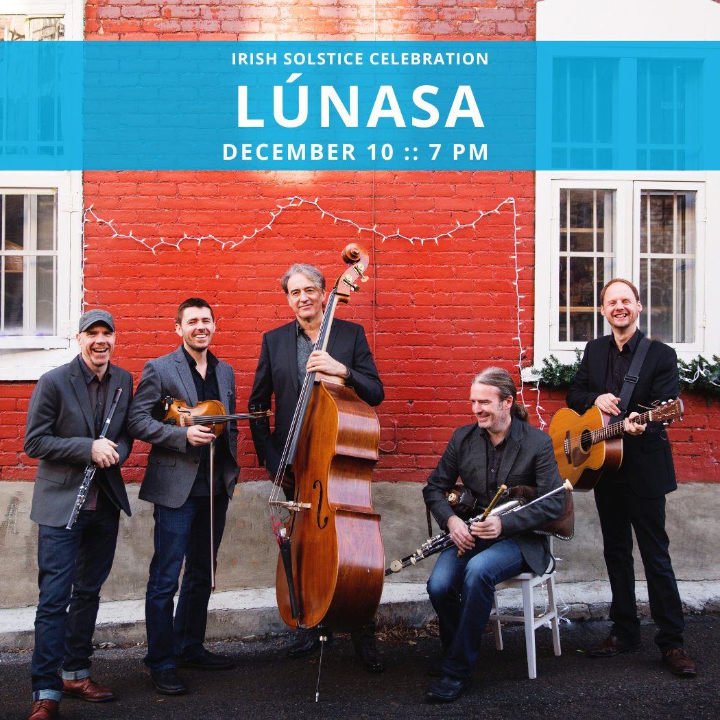 Lúnasa, the “hottest Irish acoustic band on the planet” (The Irish Voice), makes its Rockport debut with this holiday concert. As some of the world's finest pickers, pipers and fiddlers, Lúnasa will be sure to get your spirit (and your feet) moving! Tix: bit.ly/49YviQ6