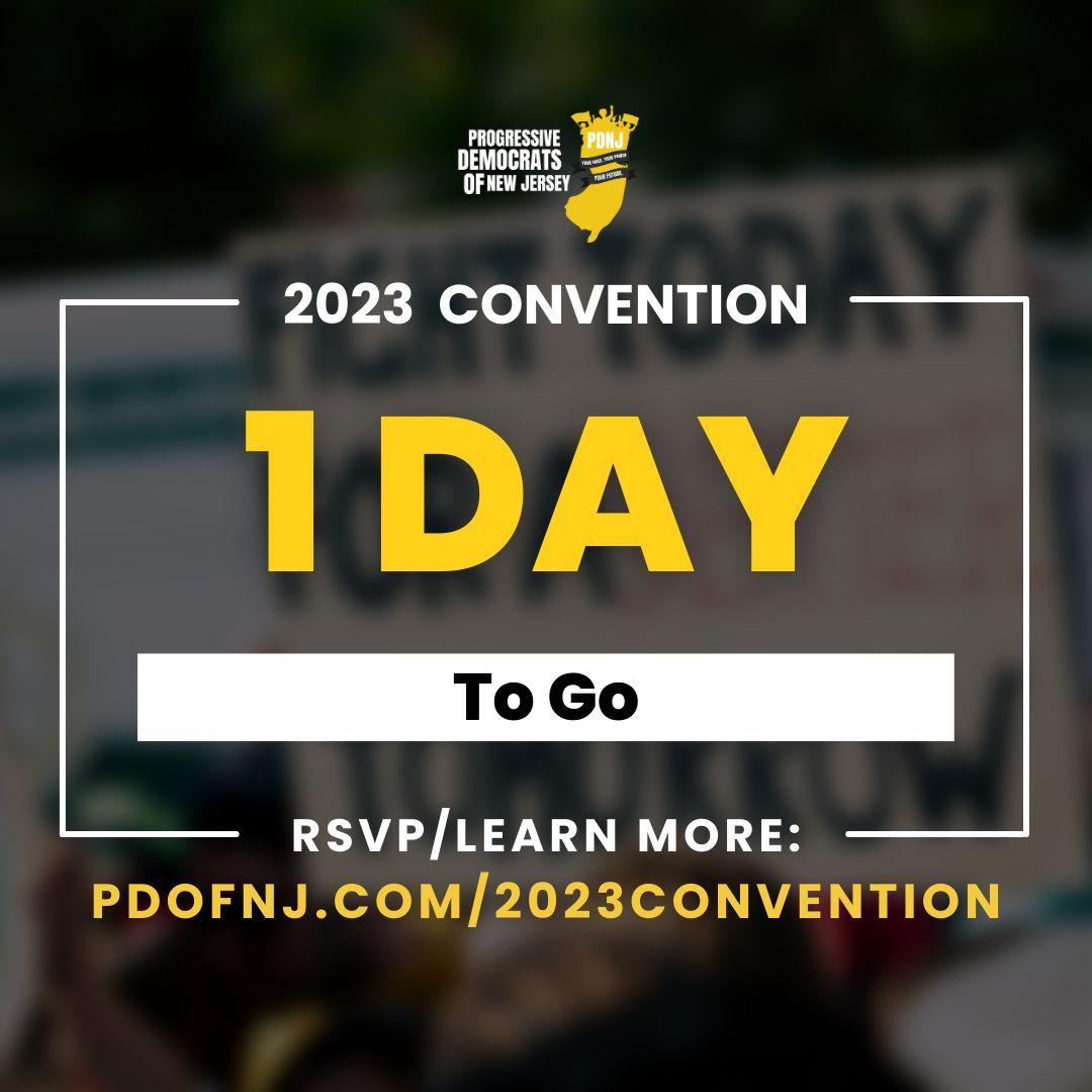 LAST CALL 📣 

Our 2023 State Convention is TOMORROW! 

Get your ticket at pdofnj.com/2023convention