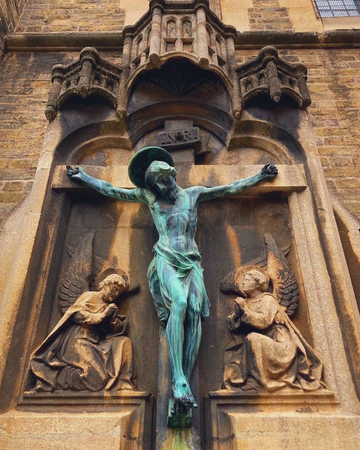 I believe in God, the Father almighty, Creator of Heaven and Earth, and in Jesus Christ, His only Son, our Lord, who was conceived by the Holy Ghost, born of the Virgin Mary, suffered under Pontius Pilate, was crucified, died and was buried; He descended into Hell; on