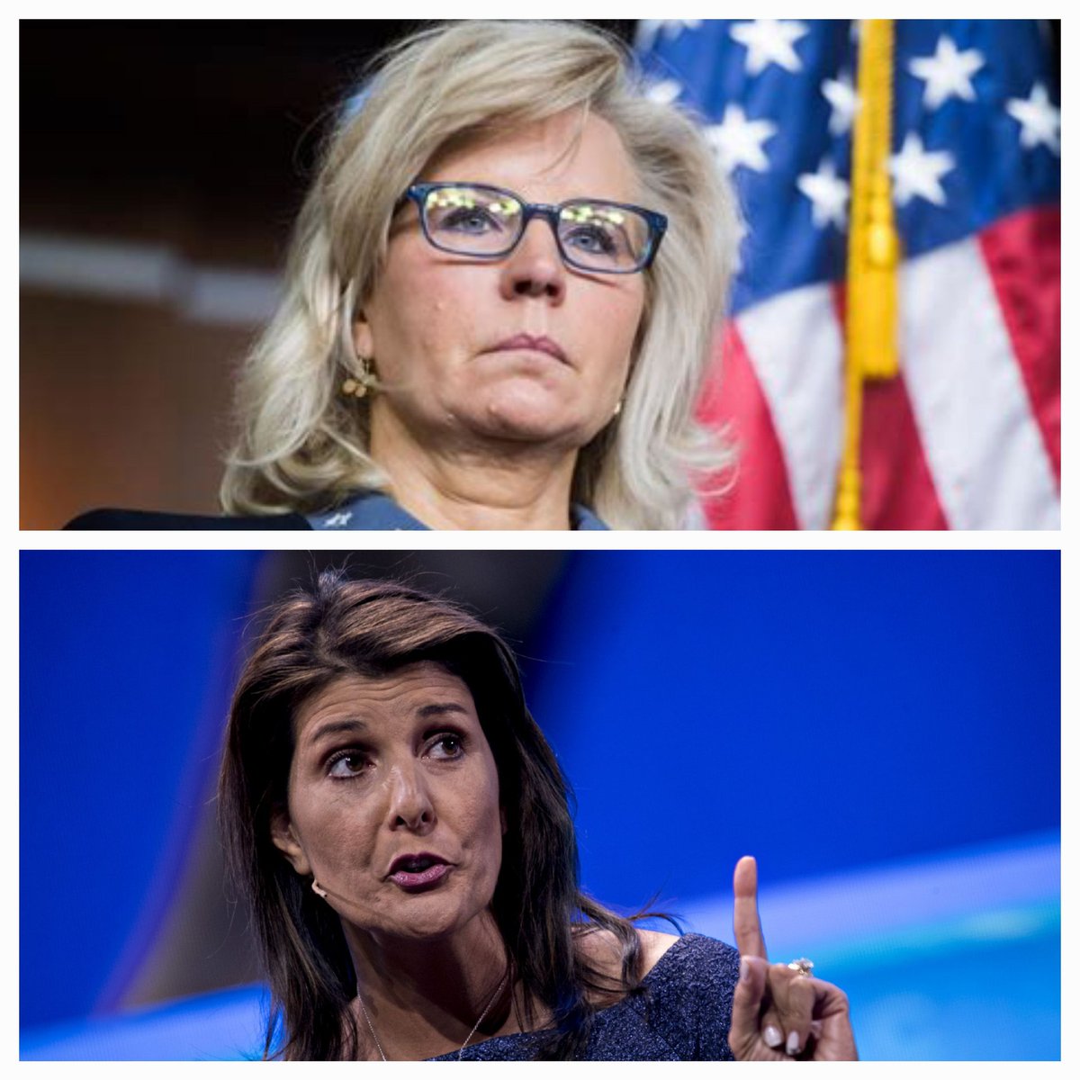 I'm telling you that Nikki Haley is George Bush in a dress! Haley is an establishment ⚠️ Republican who won't correct the evils of the Marxist Democrats. But the true kiss of death will be when Eliz Chaney endorses Nikki Haley! 🙄 Wait for it! It's coming! 👎