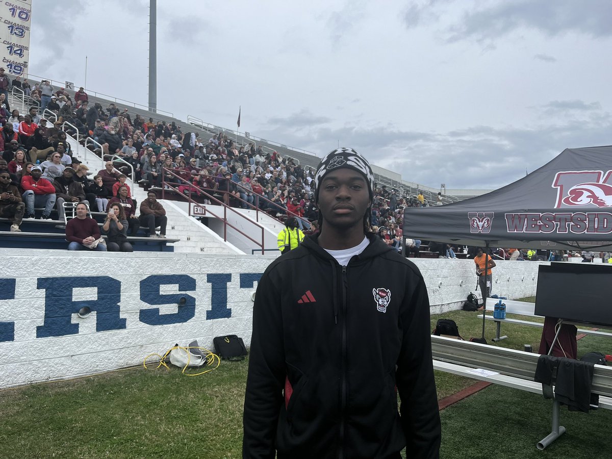 NC State WR commit Christian Zachary is here to support his future teammate Jimmar Boston.