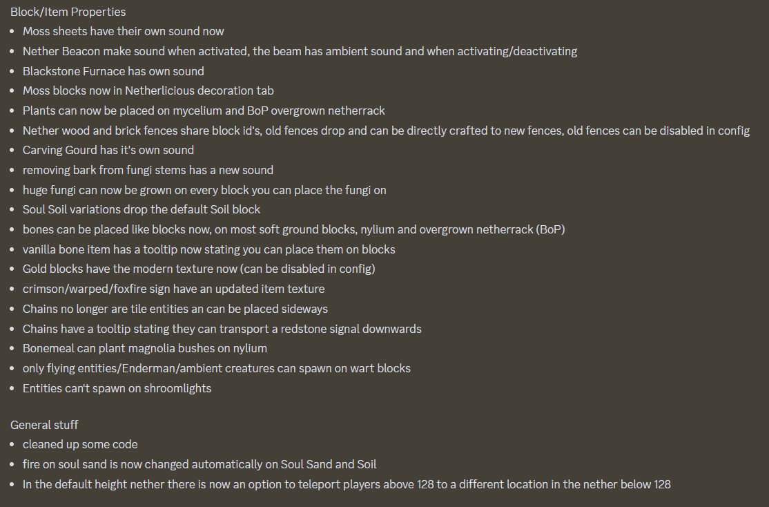DelirusMods's tweet photo. It's been a while since I posted something, I'm still working on the mod, just took another break.

To make up for it here a temporary changelog, it's not finished and there will be even more stuff, but here are some of the things that will be in the update. https://t.co/mT3Syd2UMN