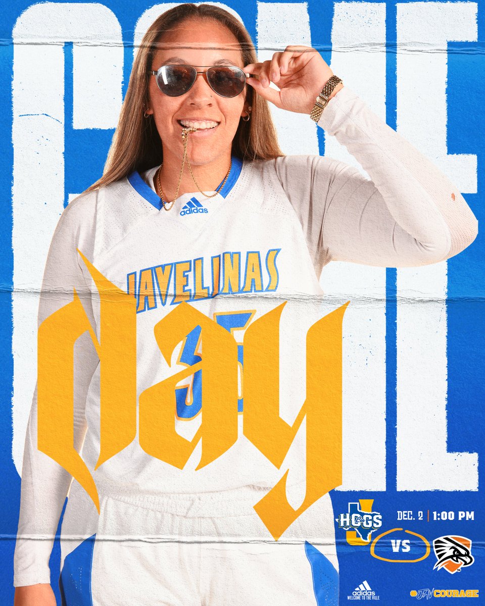 Last home game of the semester! Finish up that final and come on out! 

🆚: UTPB
🏟️: SPEC
📍: Kingsville, Texas
📺: tinyurl.com/5n63v69e
📊: tinyurl.com/bdefk79p
📰: tinyurl.com/5b9ddz2k

Go Blue🔵|Be Gold🟡
#javCOURAGE