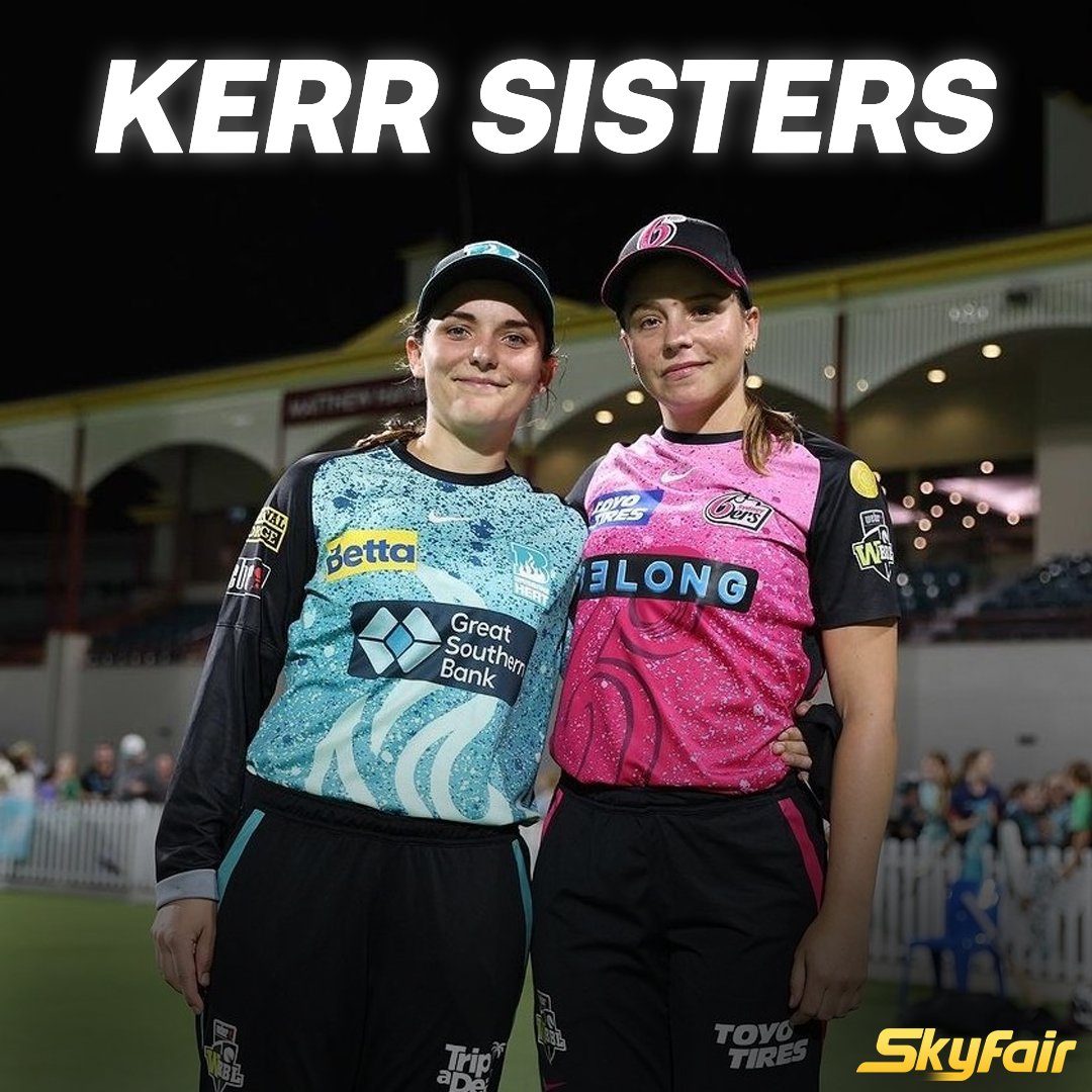 Excluding Amelia Kerr and Jess Kerr, can you mention another sibling pair that is still playing cricket?

#AmeliaKerr #cricketfun #cricketfever #Cricketfans #WBBL #Australia #Sisters #SkyFair