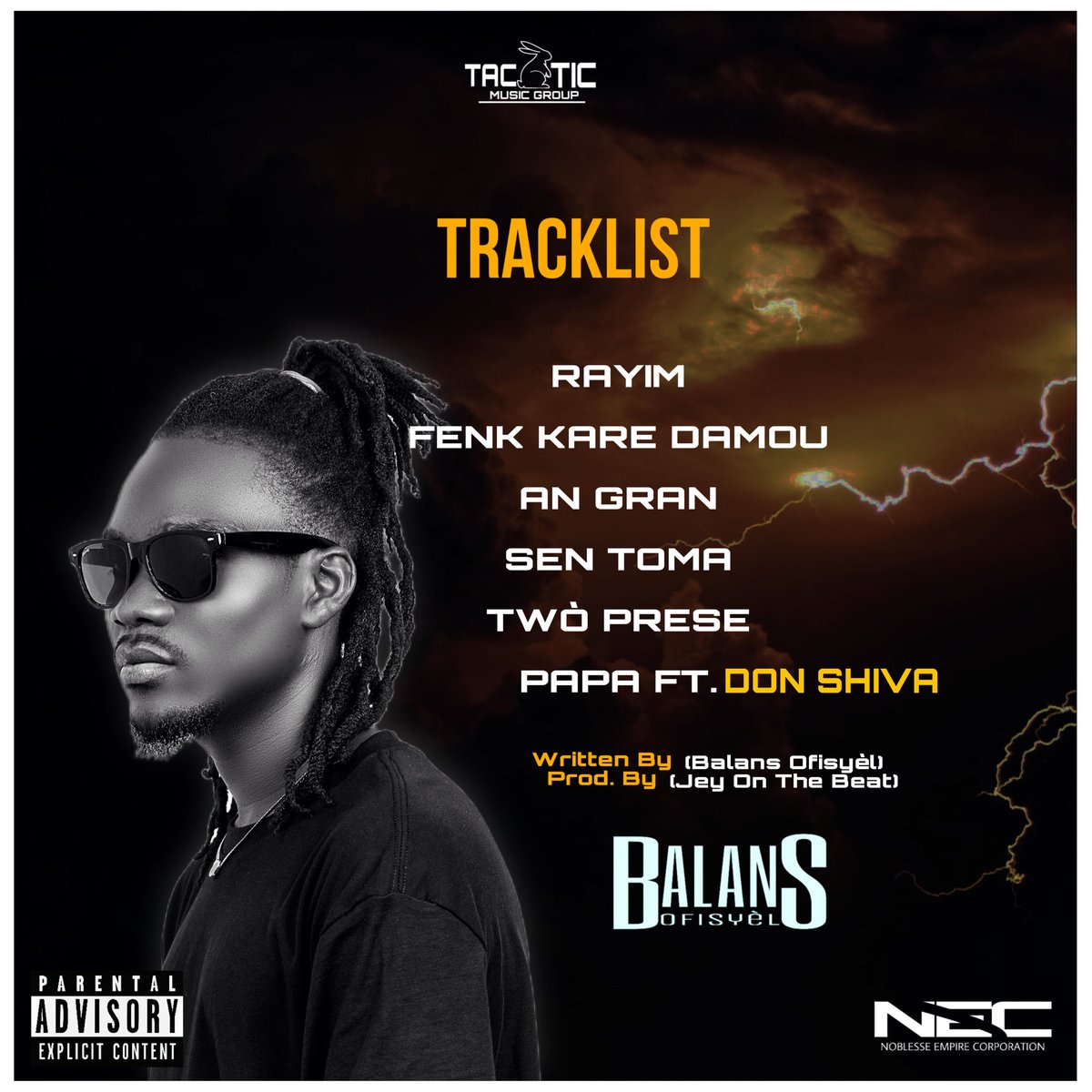 balansofisyel13's tweet photo. M-ap prezante nou tracklist EP (AN GRAN) ki mizik ou anvi tande la?
🐇⏳
Randevou 13 Desanm 2k23
#clairement #amazing #ep #angran https://t.co/En1zUoIP3z