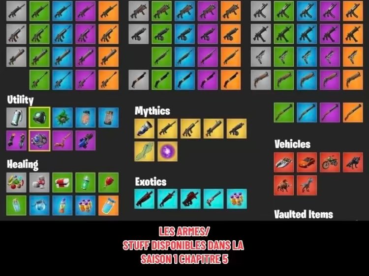 israyko's tweet image. VOICI les ARMES et STUFF disponibles dans le CHAPITRE 5 ! ✅ #fortniteleak #FortniteLeaks #fortnite #Fortnite