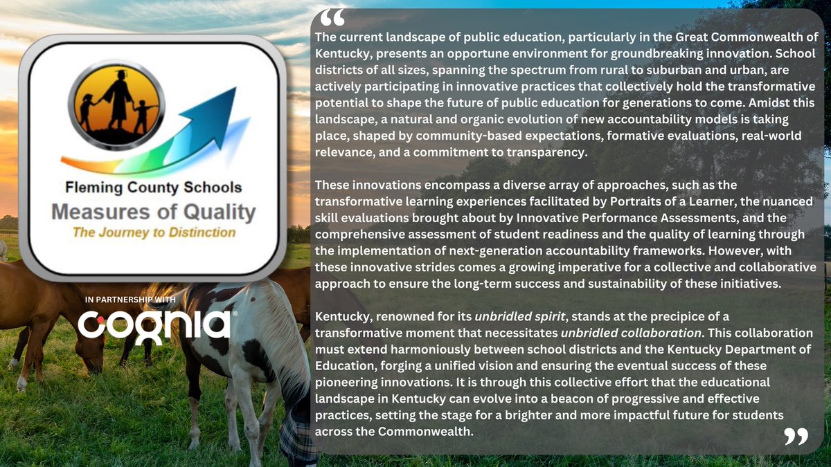 FCSSuper's tweet photo. Local Accountability: An Opportunity for Unbridled Innovation and Collaboration

#FCSOurStory #FCSMoQs #LocalAccountability #NGAMs #KDEL3 #KYILN 

https://t.co/MOoH0DKHjU https://t.co/wGRhN2HS0U