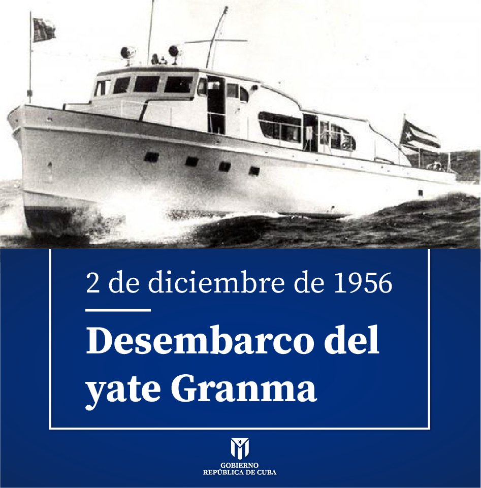 InesMChapman's tweet photo. Cuanto ímpetu y valor de aquellos jóvenes que salieron en el Yate Granma,cuanta entrega en los que continuan el legado del Comandante en Jefe Fidel,las enseñanzas del General de Ejército Raúl. Felicitaciones para los combatientes de las gloriosas Fuerzas Armadas Revolucionarias🇨🇺 https://t.co/3e9pYVRF5Y