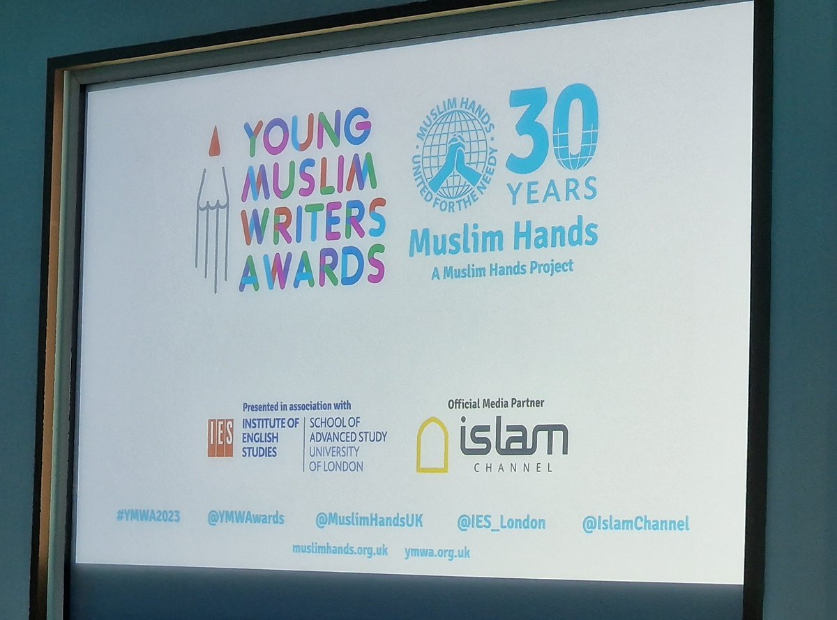 Happy to be a judge and speaker at the Young Muslim Writers #ymwa2023