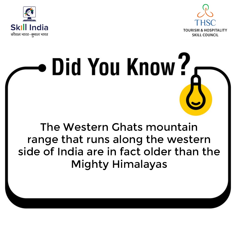 Stay tuned to learn more interesting facts about our motherland India.
#THSC #MSDE #DGET #Apprenticeship #DBT #NSDC #GovernmentITI #DeputyDirectorGeneral #thscskillindia #skillcouncil #LearnwithTHSC #Skill4NewIndia #hospitality #tourism #himalayas #mountainrange #geography #india