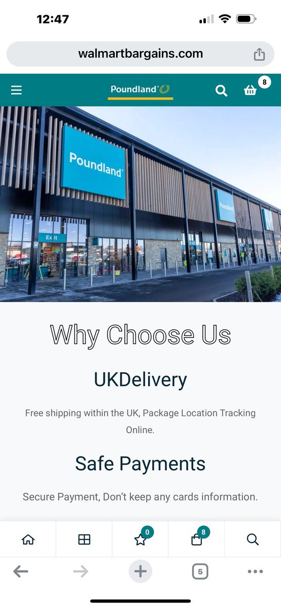 di_orourke's tweet photo. Once u click on the advert this is what u can see.  Looks real but is a scam ⁦@Poundland⁩ ⁦@Walmart⁩    Looks real but a scam I had £800 taken from my account.  Please don’t fall for it like I did https://t.co/tInQuYdk6b