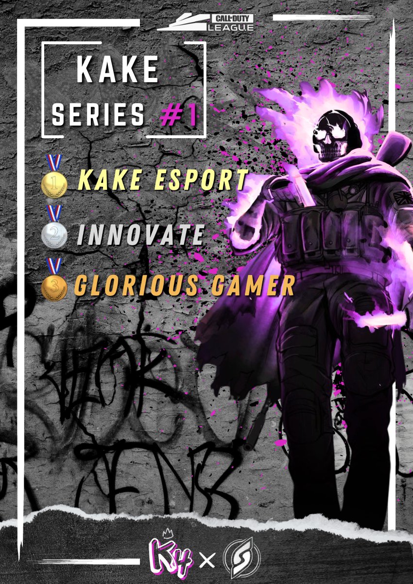 Premier tournois KAKE Series terminé!

🥇 <a href="/EsportKake/">KAKE ESPORT</a> 
🥈 <a href="/InovateGANG/">𝗜𝗡𝗢𝗩𝗔𝗧𝗘</a> 
🥉 <a href="/GloriousG_bar/">Glorious Gamers</a> 

Félicitations et merci à toutes les équipes pour leur participation. En espérant vous revoir sur les prochaines éditions. Encore une fois nous nous excusons pour la durée du tournois et