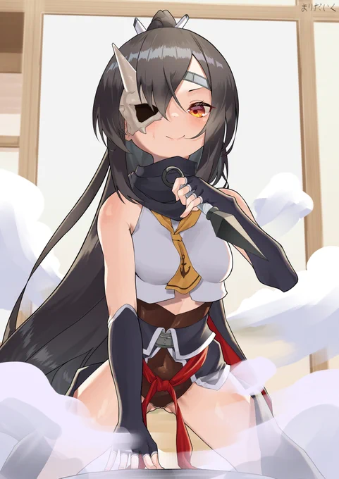 「指揮官!それがしの忍術はどうでしたか?」 暁、コラボイベントで活躍していましたね #アズレン #アズールレーン