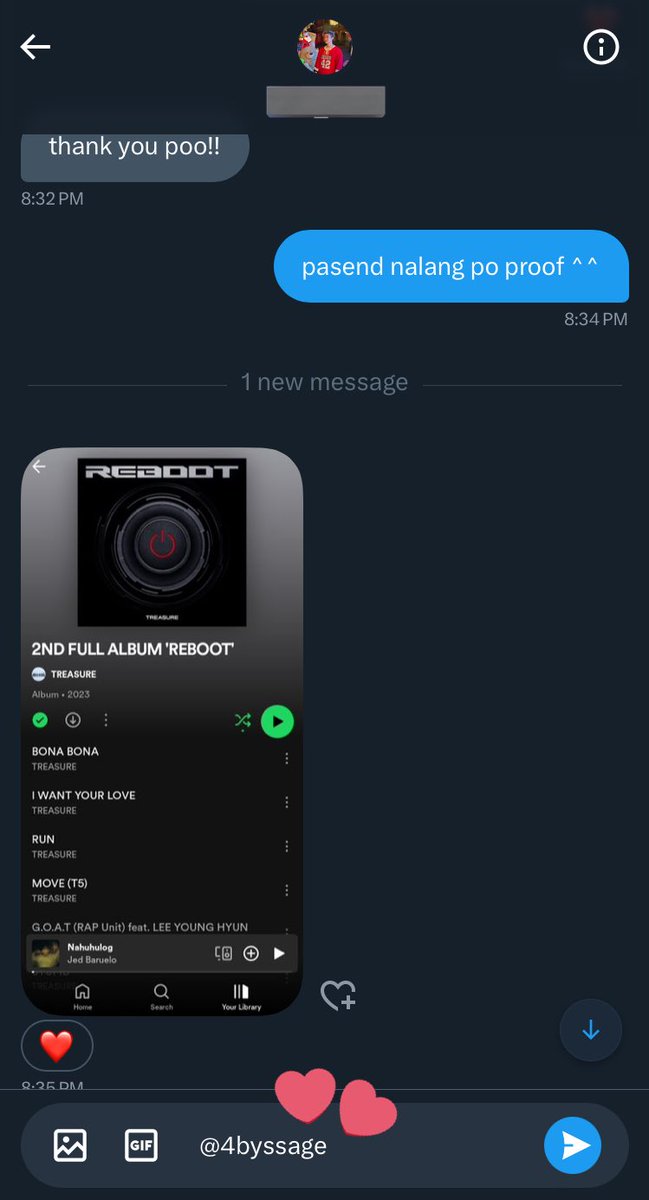4byssage's tweet photo. #proofsage 

spotify 2m solo own acc. thank you sm! 🩷 https://t.co/rILHaFqkVu