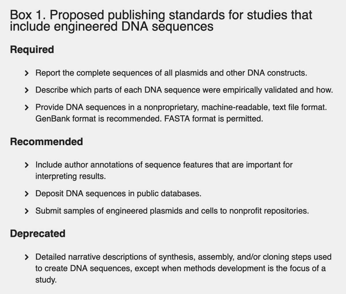 joachimgoedhart's tweet photo. No assembly required: Time for stronger, simpler publishing standards for DNA sequences
https://t.co/UMfQqHrCQT https://t.co/sGujZ2hb5F