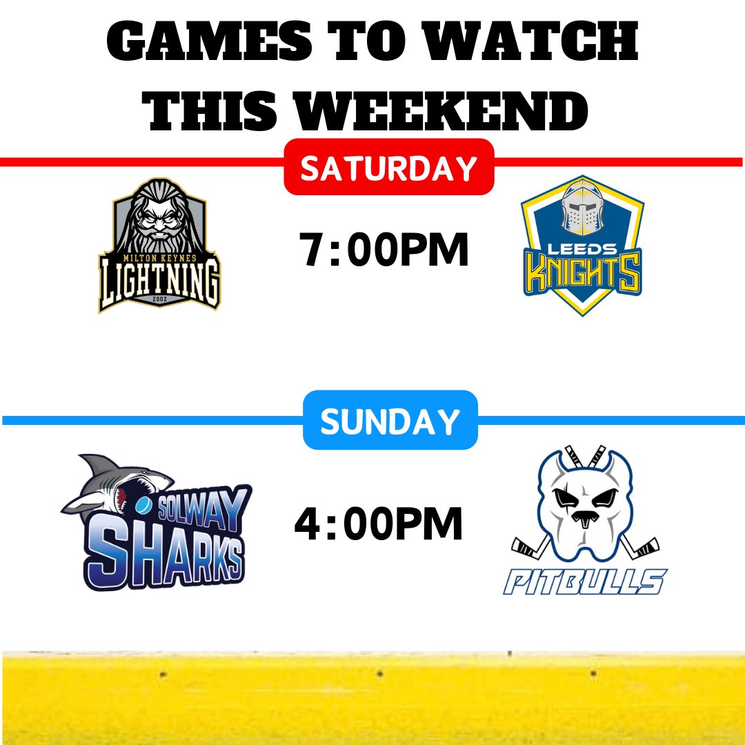9️⃣ <a href="/nihl/">dr. in/grid ex nihilo nihil fit 👿</a>.national league games this weekend, including a top of the table double header between <a href="/leedsknights/">Leeds Knights</a> and <a href="/mklightningihc/">MK Lightning Ice Hockey</a>. As well as a Sunday afternoon match up in Scotland, as the <a href="/solwaysharks/">Solway Sharks Ice Hockey Club</a> and <a href="/bristolpitbulls/">Drive Bristol North Pitbulls</a> look to find their form heading into Christmas.