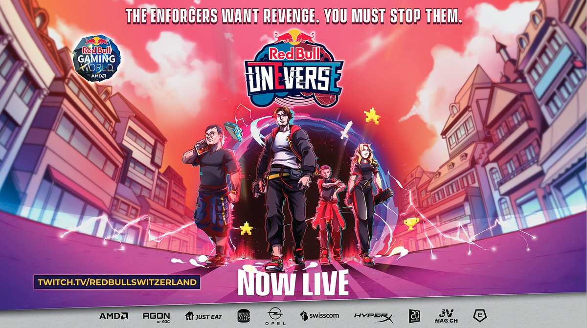 We are LIVE with Red Bull UnEverse, jump in and join the action over at twitch.tv/redbullswitzer…!
