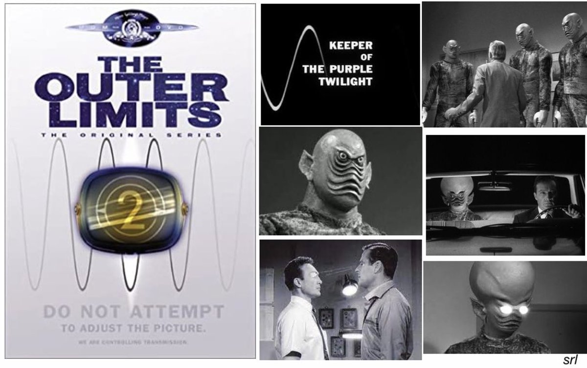 SaveRedlandLibr's tweet photo. 2pm TODAY on @TalkingPicsTV
From 1964, s2 Ep 12 of #TheOuterLimits - “Keeper of the Purple Twilight” directed by #CharlesHaas from a teleplay by #MiltonKrims & story by #StephenLord
🌟#RobertWebber #WarrenStevens #GailKobe
#VicPerrin narrates the introduction & epilogue https://t.co/GKBLMrEjBW