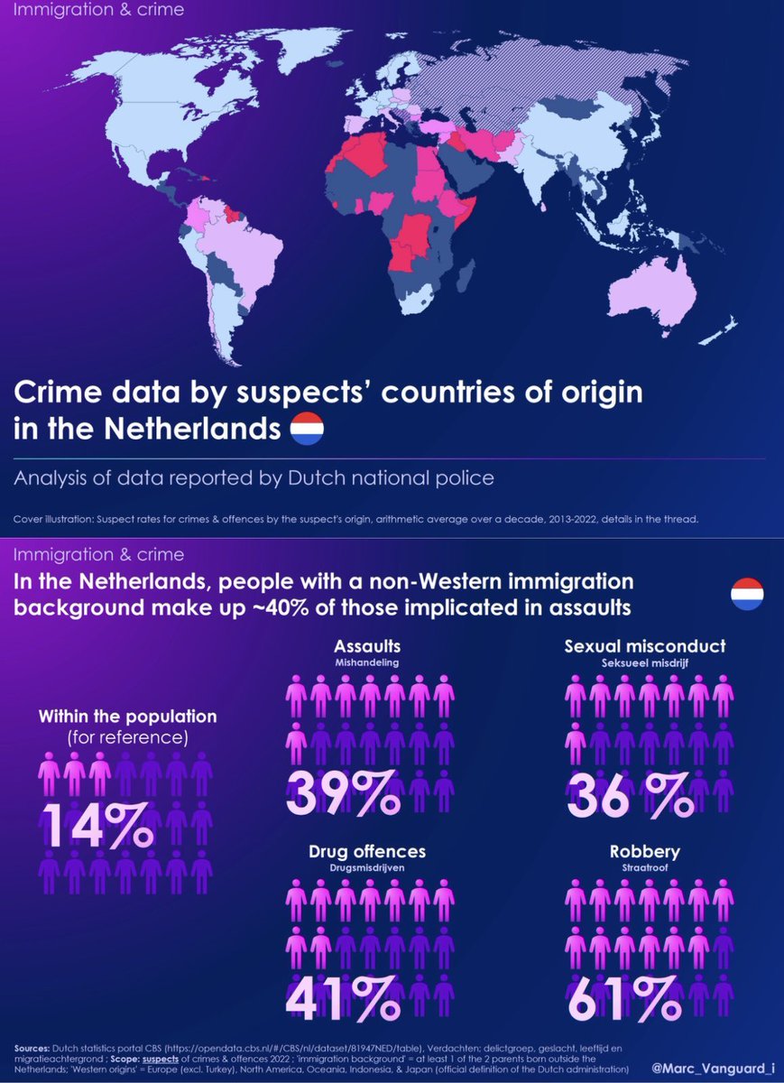 Interesting crime statistic from the Netherlands. Do you see why Geert Wilders and his party won by a landslide?