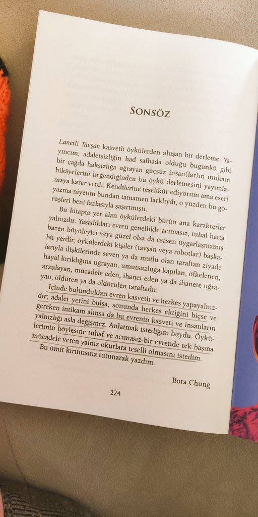 2023'te okuduğum en iyi kitap bitti biraz önce, çok tavsiyedir #lanetlitavşan #borachung