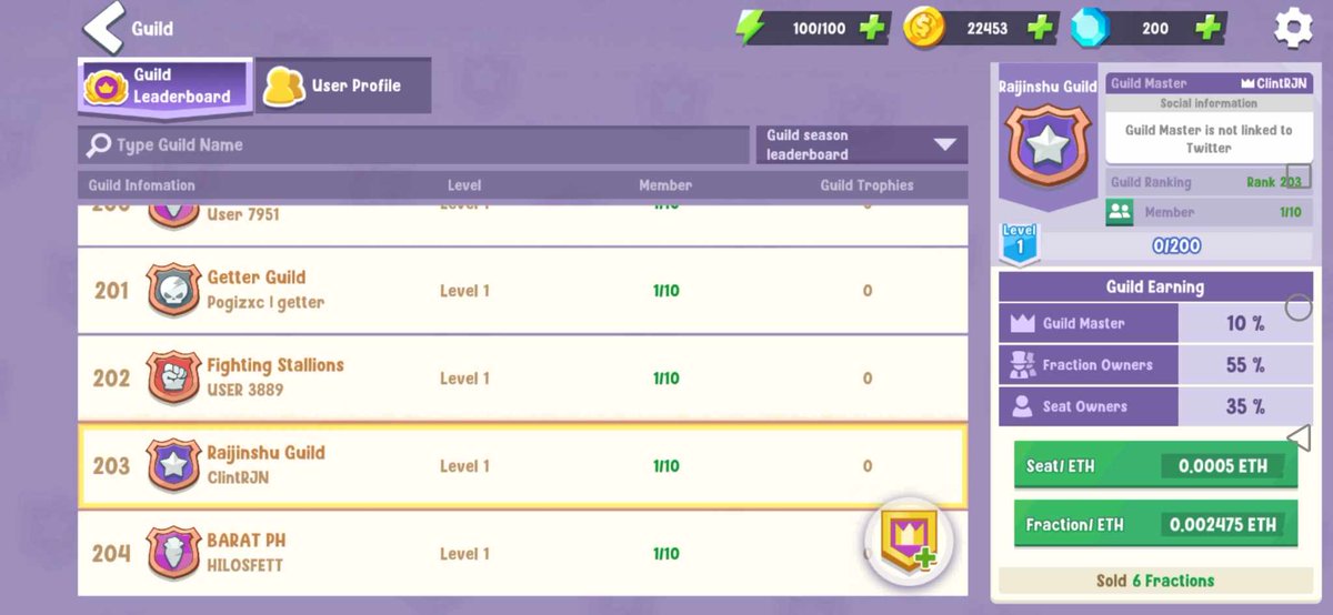 We have now a guild on @PetopiaOfficial 

Feel free to join and play with us!