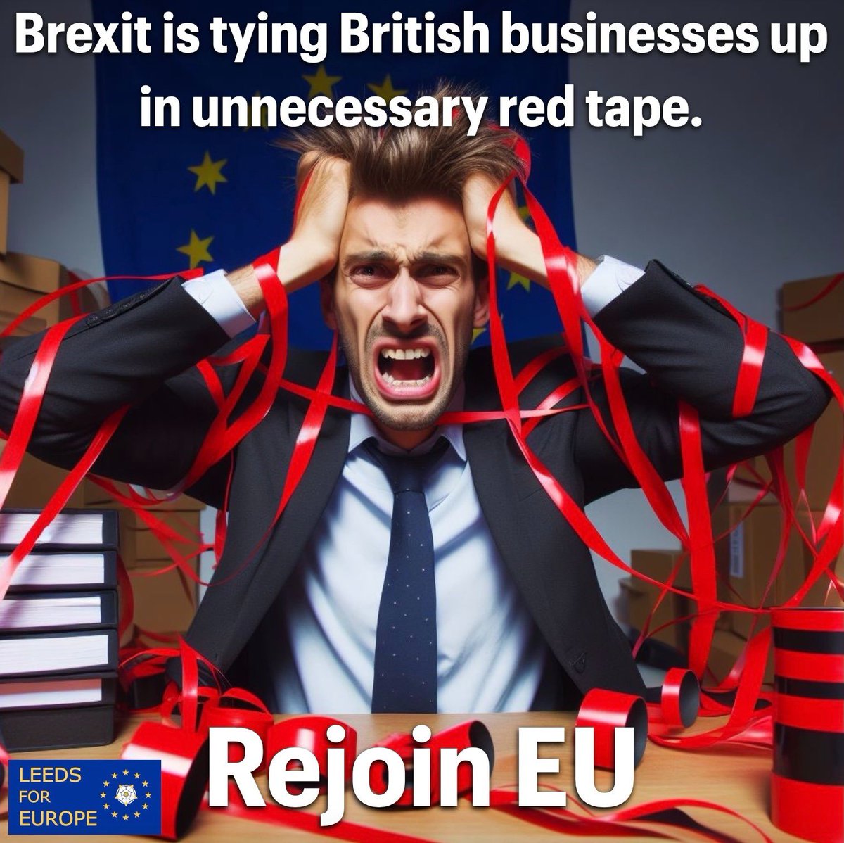 Brexit is tying British businesses up in unnecessary red tape. #RejoinEU