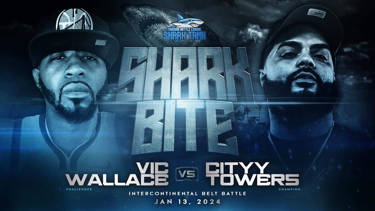 The co main event for the shark bite card 

Vic Wallace vs <a href="/CityyTowers/">Cityy Towers</a> 

For the intercontinental belt

eventbrite.com/e/tbl-sharktan…

Early Bird tickets are on sale right now

Xcel vs Ave

Cityy Towers vs Vic Wallace

More to be announced….

$30