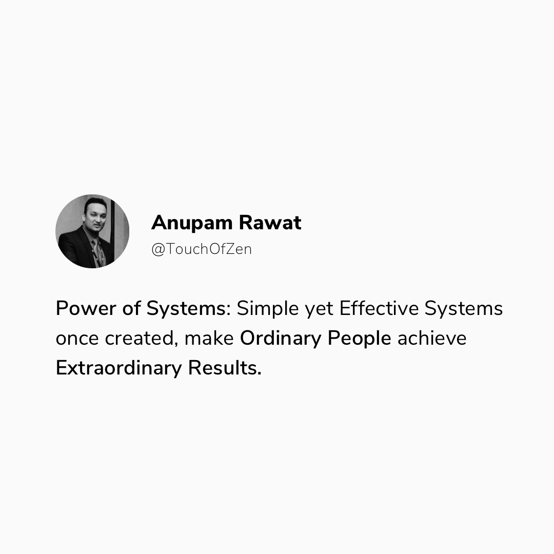touchofzen's tweet photo. Systems Thinking is the Fifth Discipline essential for exceptional results.
-
Efficient systems empower ordinary individuals
-
What all areas in your life, setting systems can help?
-
#systemsthinking, #petersenge, #systems, #drivingresults, #kaizen, #fifthdiscipline, #Leadership https://t.co/90eMJ1pFRO