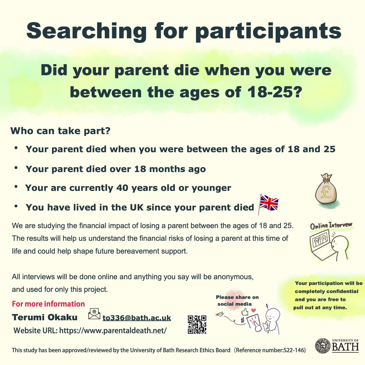 OkakuTerum38635's tweet photo. Do you need a parent to become a fully independent adult? Yes. But it might be not so easy.
I'm exploring the financial impacts of parental death during young adulthood. I would be grateful if you could share this information.  #parentaldeath #financialindependence #grief #loss https://t.co/wWIjCbxL97