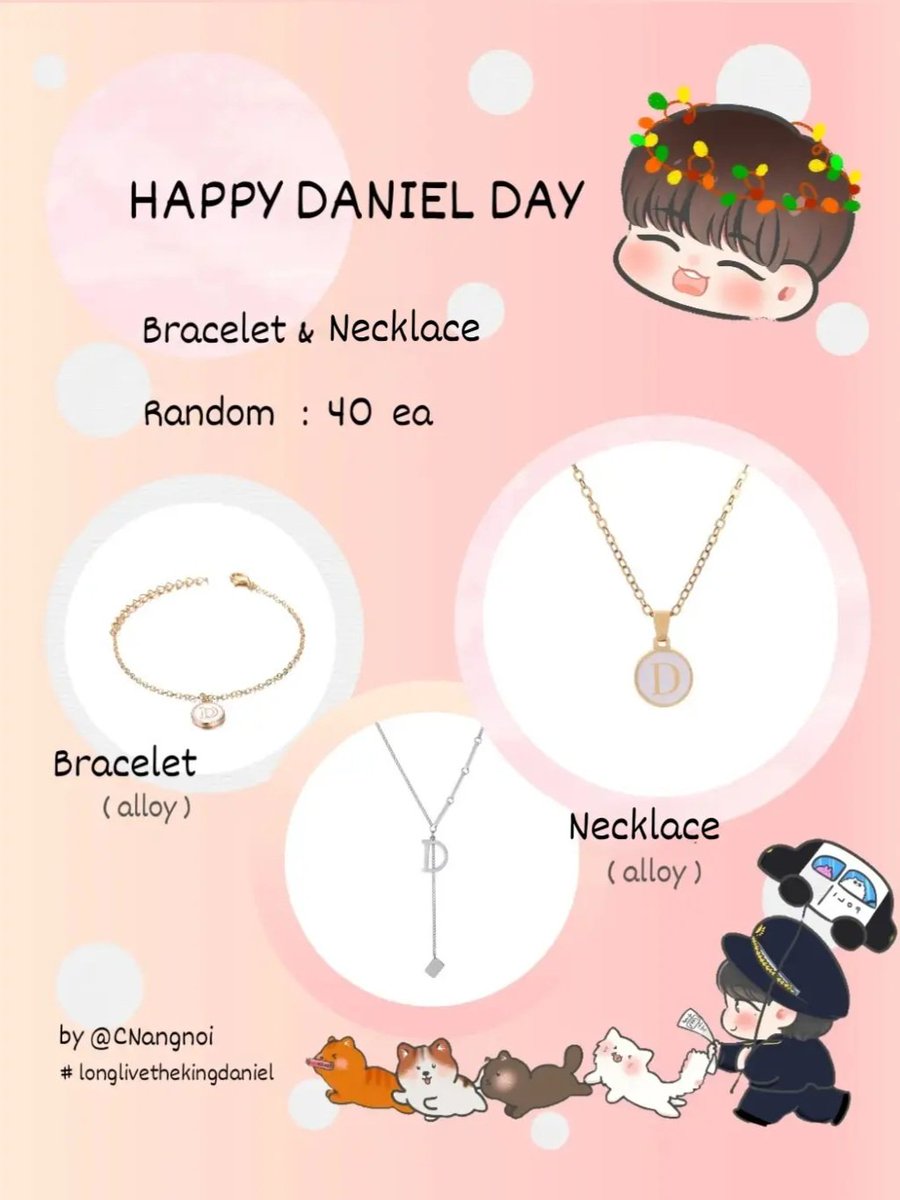 CNangnoi's tweet photo. Giveaway 
🎂HAPPY DANIEL DAY
🎁 Necklace &amp; Bracelet (Random) 40 ea
🗓 10 Dec 2023
📍When life gives you lemons 
⌛️ TBA
🎯 Rule : Rt &amp; Show this tw
#sunflower_kdn
#longlivethekingdaniel https://t.co/MdE0gnUTB6