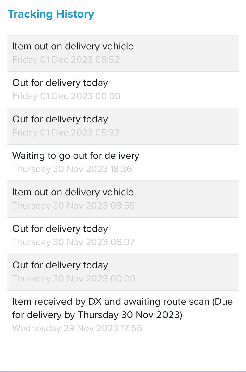 Has anyone ever received a package from #DXdelivery on time? 3rd time lucky <a href="/FitnSuperstore/">Fitness Superstore</a>?