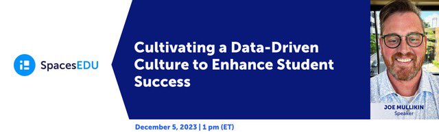 Data lays the foundation for informed decisions and meaningful change. But can be hindered by so much. On Dec. 5 I’m teaming up with @spaces_edu to share how to build a culture of data literacy in your district. Register Now bit.ly/3ZUGCZ0 #edchat #fitleaders