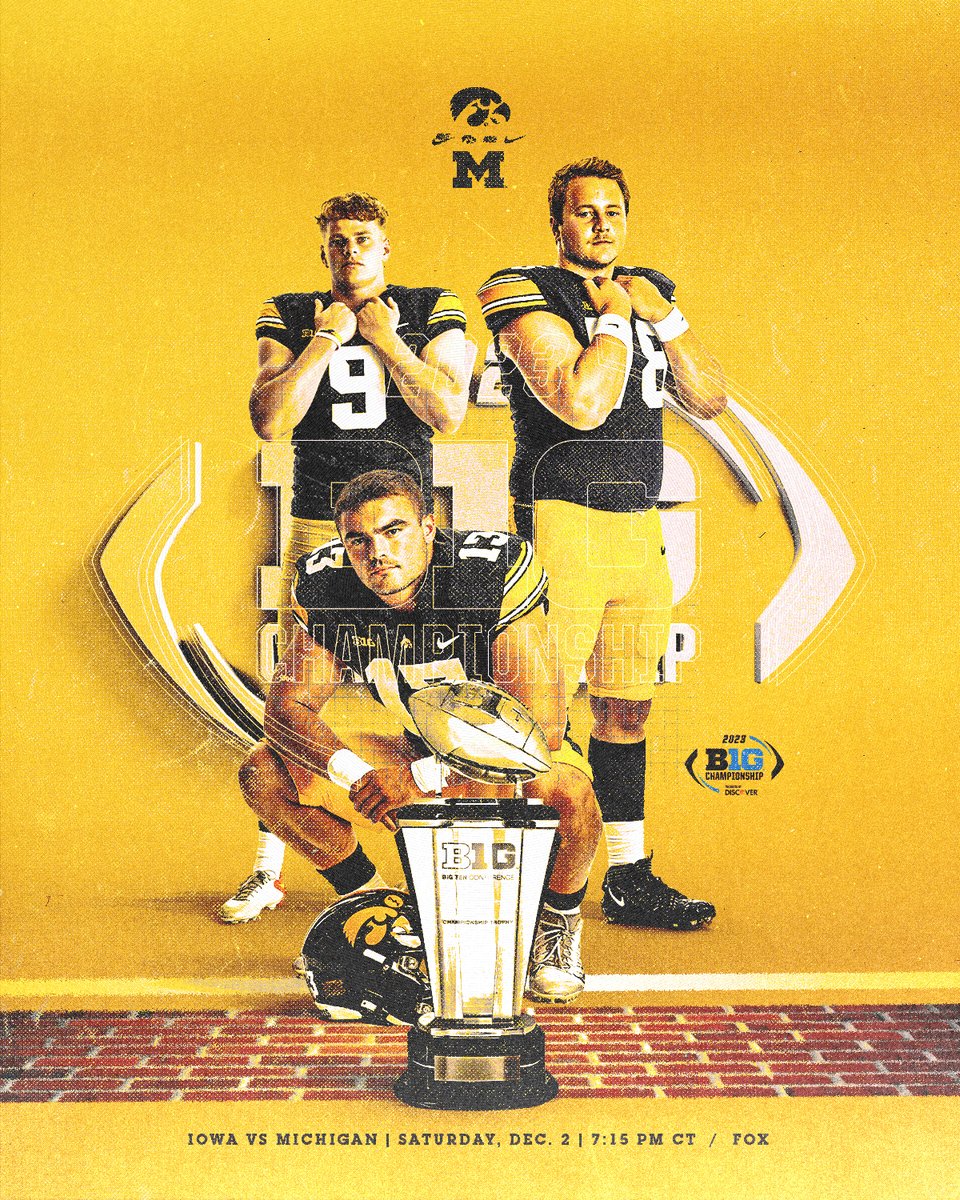 HawkeyeFootball's tweet photo. GAMEDAY 🏆

#Hawkeyes https://t.co/DizFPIWnOA