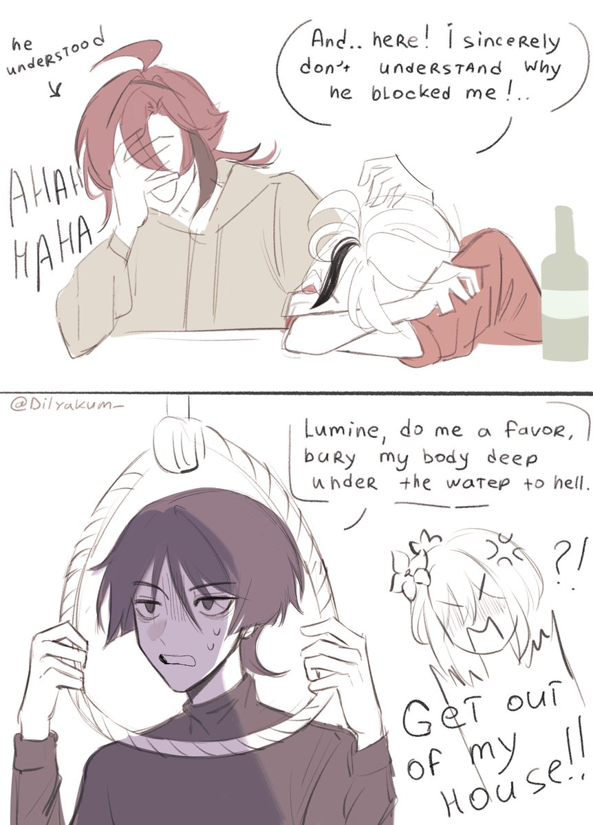 Dilyakum_'s tweet photo. #kazuscara (take two🙇🏻‍♀️)
Very quick comic! https://t.co/y5MHVOtauu
