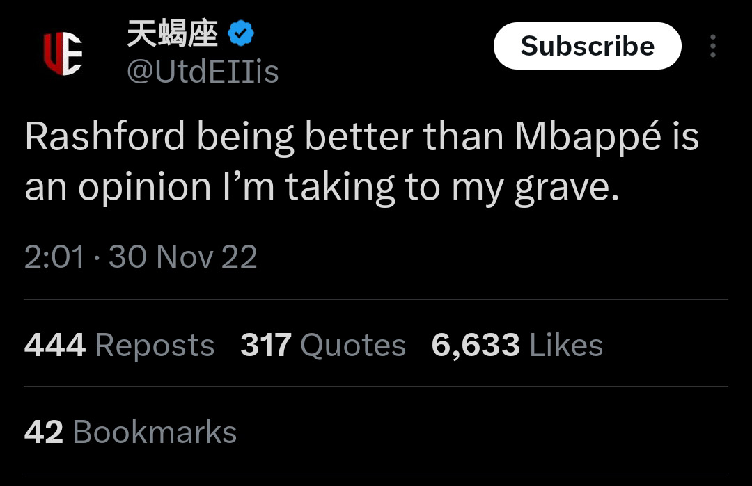 Bloodofolympus's tweet photo. @UtdEIIis There are a lot of people on this app who has the right to ask this question. Unfortunately, you're not one of them https://t.co/7u6qUbcdrQ