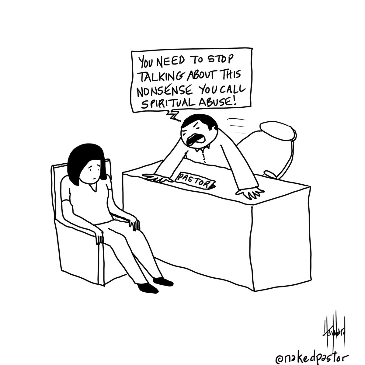 nakedpastor's tweet image. This has happened to me more times than I can count.

When you point out spiritual abuse, you end up poking the bear, the defensive anger erupts, and it starts all over again.

You all know this is a strategy abusers and the systems that support them use to prevent being called…