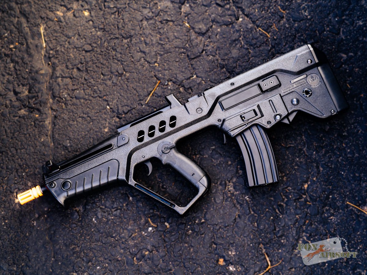 FoxAirsoft's tweet photo. Step up your game with the unmatched precision and reliability of the Elite Force IWI Tavor. Engineered for the tactical enthusiast, this airsoft rifle brings a new level of sophistication to the field. 🎯💥 #FoxAirsoft #TavorPower #TacticalPlay #AirsoftElite #IWINation https://t.co/dNujoAbVAk