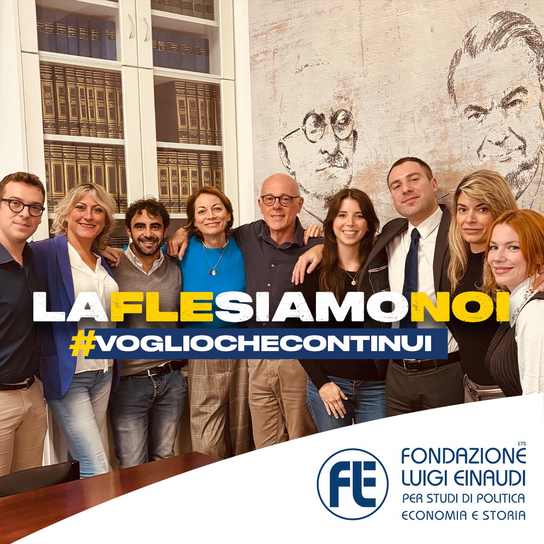 Dal 1962 ci impegniamo a diffondere il pensiero liberale. Tutto ciò non sarebbe possibile senza il vostro continuo ed appassionato supporto #vogliochecontinui 

Per sostenere la FLE 👇
fondazioneluigieinaudi.it/dona/
